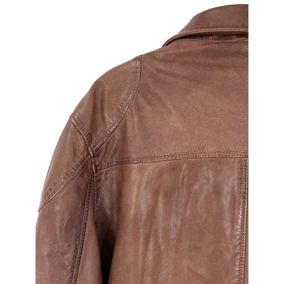 Carbon 2 Cobalt Lamb Leather Jacket • Gorpcore Americana Minimalist Workwear XXL - Picture 10 of 16